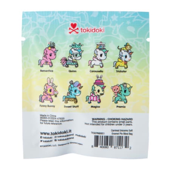 Tokidoki Carnival Unicorno Collectable Enamel Pin - Picture 4 of 5